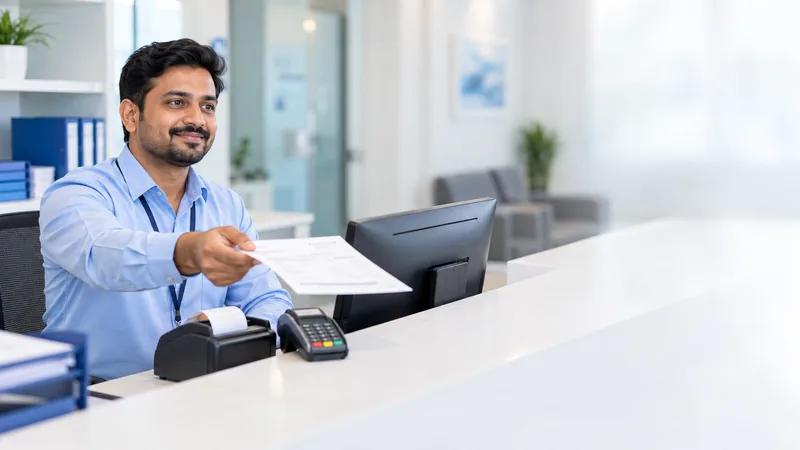 Medbus billing & invoicing in use at a clinic