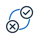 Real-time clinic analytics and faster decisions icon