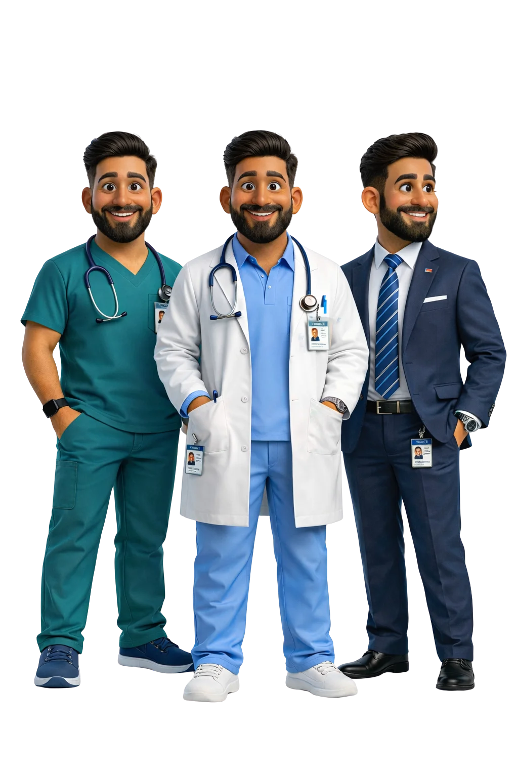 Medbus clinic management software product menu illustration