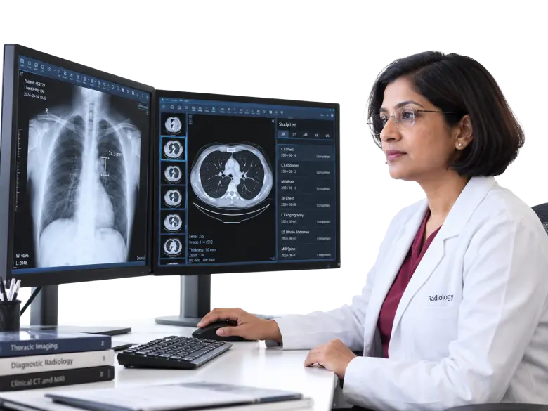 Medbus laboratory management in use at a clinic